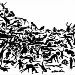 <strong>Genocide</strong><br /> ink on paper 26” X 32” <strong>SOLD </strong> Genocide