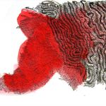 <strong>Indian Parade</strong><br />mixed media on paper 22” X 26” framed Indian Parade