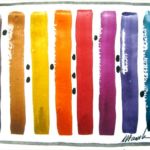 <strong>Rack-em</strong><br />watercolor on paper 22” X26” framed Rack-em