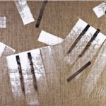 <strong>A Nod to Thelonious #3</strong><br />Acrylic on raw linen 28" X 47"   <strong>SOLD </strong> A Nod to Thelonious #3