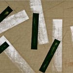 <strong>A Nod to Thelonious #5 </strong><br />Acrylic on raw linen 19” X 32”     <strong>SOLD</strong> A Nod to Thelonious #5