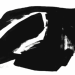 <strong>Waves On Rocks #3</strong><br />
3 ink on paper 29” X 33” framed Waves On Rocks #3