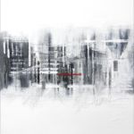 <strong>Scapes #2 </strong><br />
acrylic on canvas 30” X 25” Scapes #2