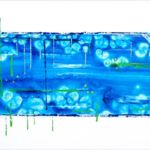 <strong>Scapes #9</strong><br />acrylic on linen 24” X 48” Scapes #9