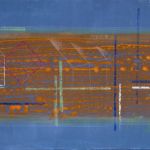 <strong>Scapes #11</strong> <br />acrylic on linen 24” X 36” Scapes #11